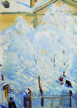 Boris Mikhailovich Kustodiev Werke - hart rime 1917 Boris Michailowitsch Kustodiew